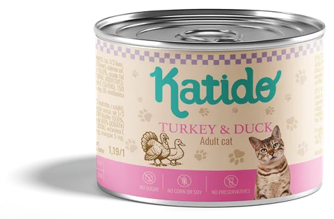 KATIDO Indyk z kaczką — puszka 200 g